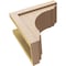 Ekena Millwork 8"W x 16"D x 16"H Classic Warren Rough Cedar Woodgrain TimberThane Corbel, Primed Tan CORUR08X16X16WARRCPR - alternate 6